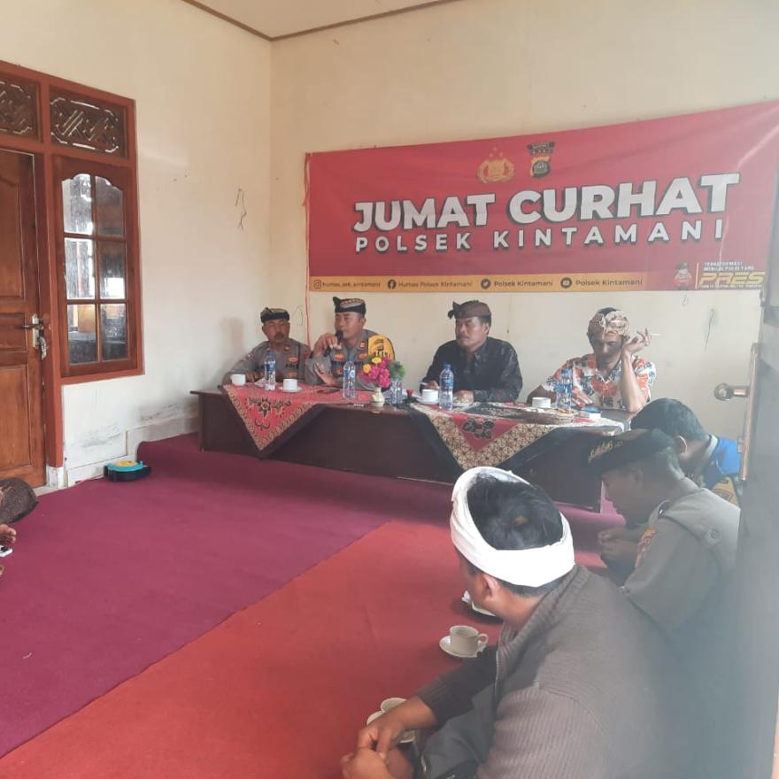 JUMAT CURHAT POLSEK KINTAMANI