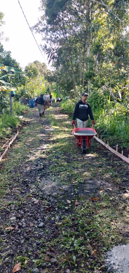 PENGERASAN JALAN USAHA TANI, RABAT BETON TEMPEK SELANGSANG