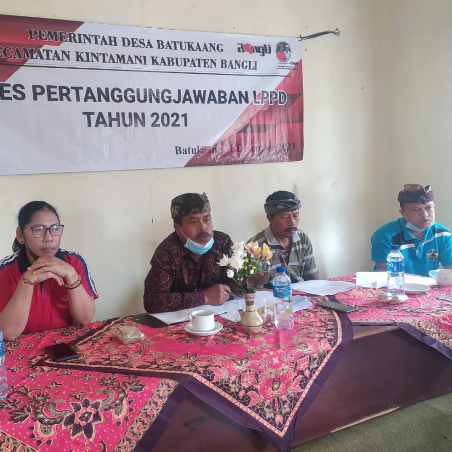 MUSDES PERTANGGUNGJAWABAN APBDES 2021